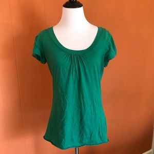Anthropologie Velvet brand green tee shirt